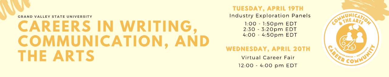 careers in writing, communication, and the arts